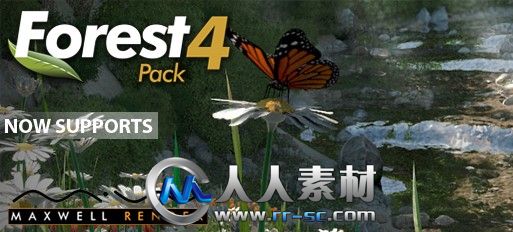 《3dsMax森林植物插件V4.0.2版》iTooSoft ForestPack Pro v4.0.2.352 for 3ds Max9...