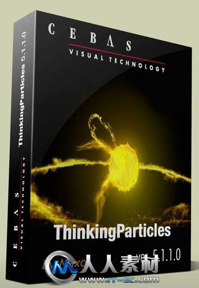 《3dsmax动态特效模拟插件V5.1.1版》Cebas ThinkingParticles 5.1.1.0 for 3ds M...