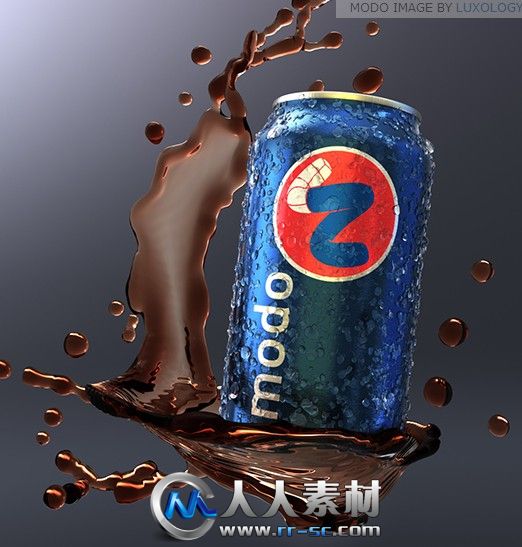 《Modo流体飞溅特效插件V6版+教程》Luxology Splash Kit for modo 601 modo 501mod...