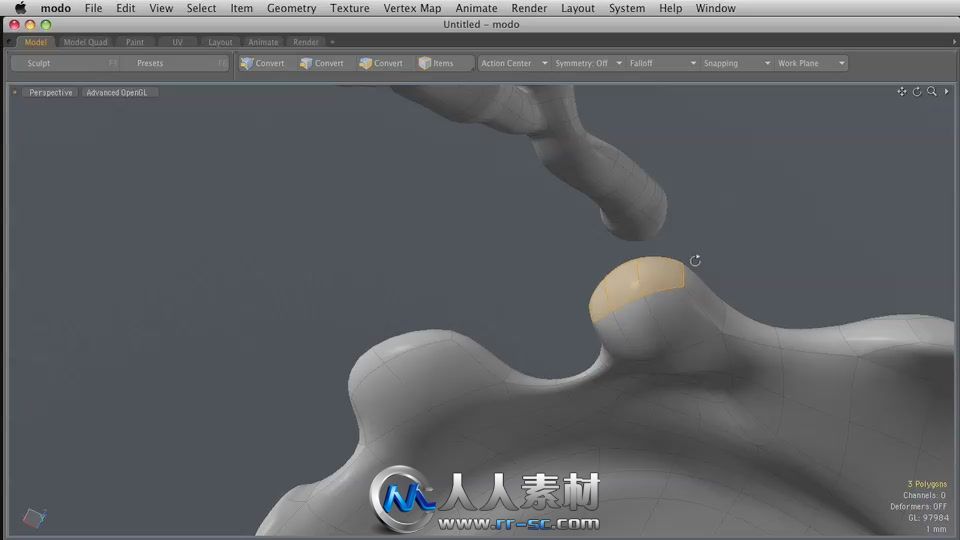 《Modo流体飞溅特效插件V6版+教程》Luxology Splash Kit for modo 601 modo 501mod...