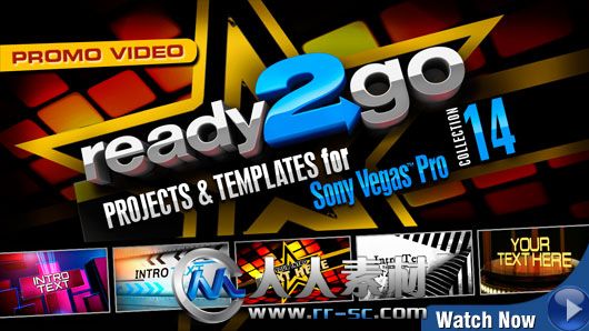 《DJ最强Vegas模板合辑Vol.14》Digital Juice Ready2Go Collection 14 for Sony Ve...