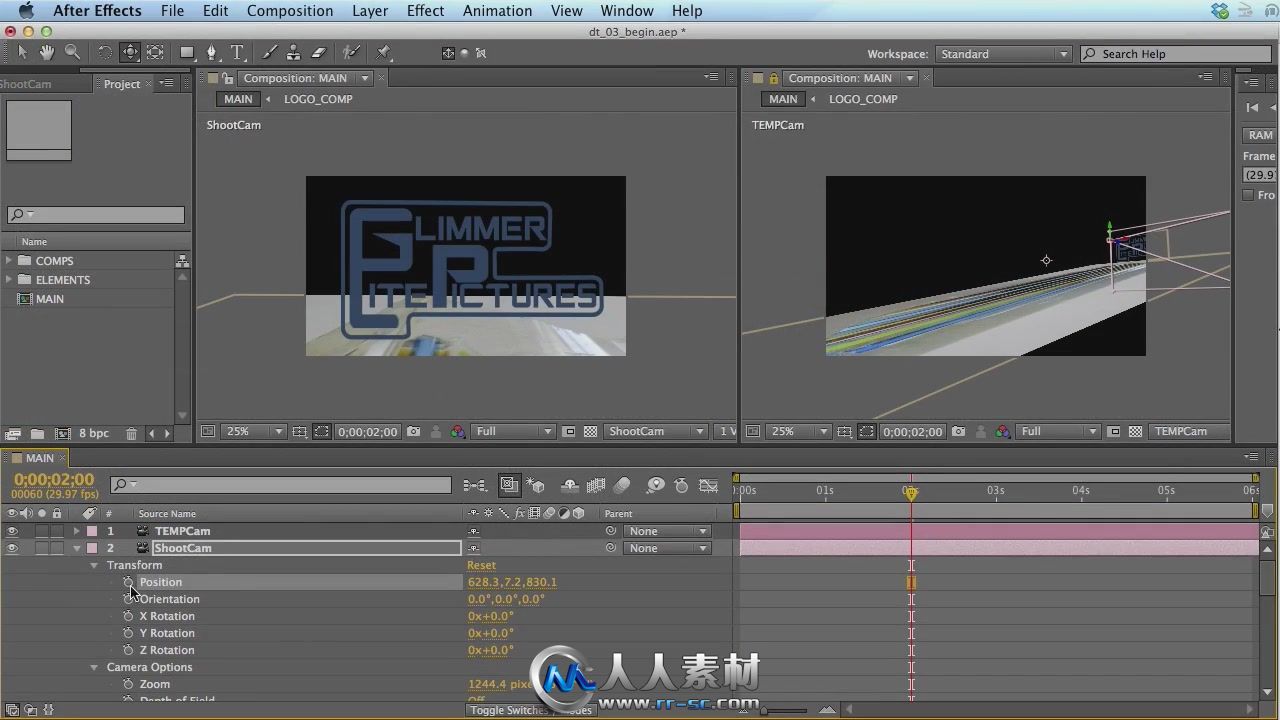 《AE三维复古Logo动画视频教程》Digital-Tutors Animating a 3D Retro Logo in Aft...