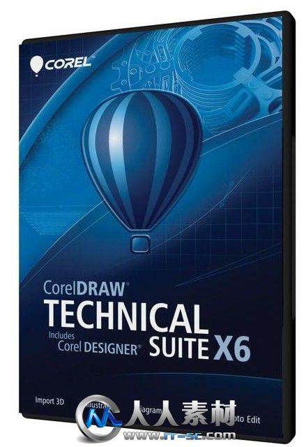 《技术图形设计套件V16.3版》CorelDRAW Technical Suite X6 v16.3.0.1114 x32/x64