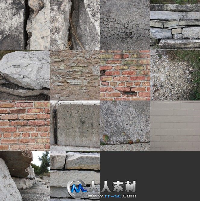 《石砖材质纹理贴图合辑》CG Cookie Exclusive Stone Texture &amp; Reference Pack