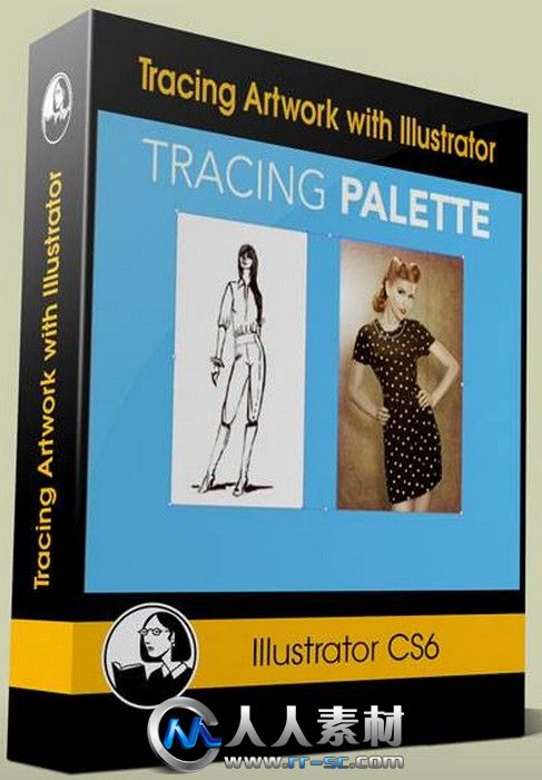 《Illustrator艺术插画视频教程》Lynda.com Tracing Artwork with Illustrator