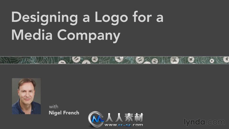 《Illustrator公司Logo标志设计视频教程》Lynda.com Designing a Logo for a Media...