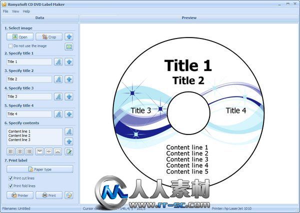 《CD/DVD标签封面制作工具》(RonyaSoft CD DVD Label Maker)v3.01.15[压缩包]