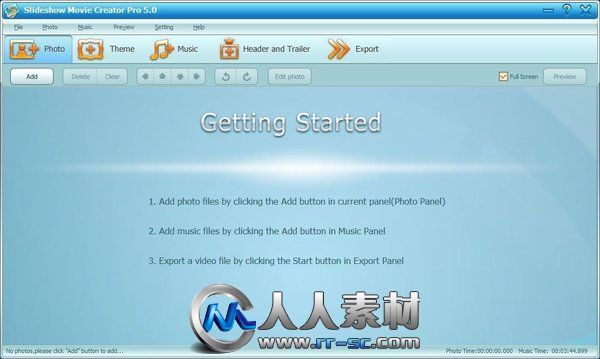 《照片幻灯片应用软件》(GiliSoft Slideshow Movie Creator Pro)v5.1