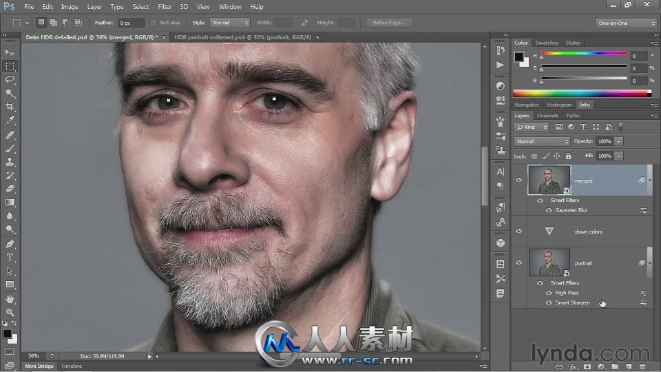 《PS CS6一对一完全掌握视频教程》Lynda.com Photoshop CS6 One-on-One Mastery