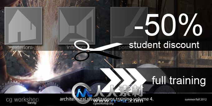 《3dsmax建筑可视化高级培训视频教程》CGWorkshop Architectural Visualization Vol 4