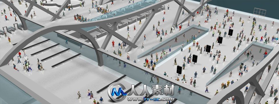 《Maya人群模拟渲染插件V2.3.1版》Golaem Crowd v2.3.1 For Maya 2011-2013 Win Linux