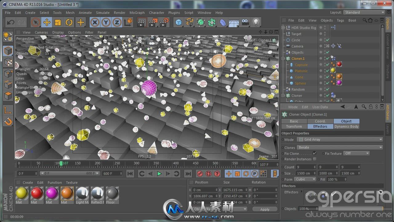 《C4D制作抽象动画场景视频教程》Tuts+ Premium Cinema 4D Creating an Abstract A...