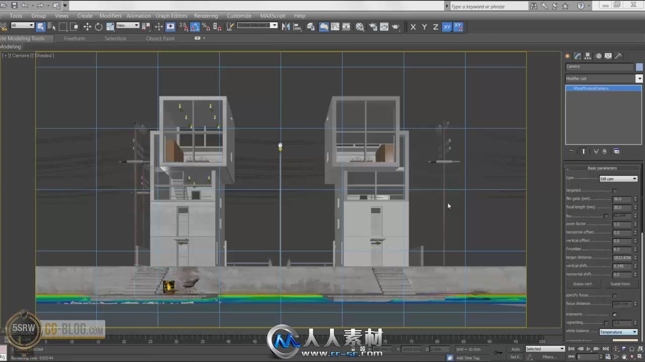 《3dsmax建筑气氛渲染视频教程》CG Blog TADAO ANDO 4X4 Full Training