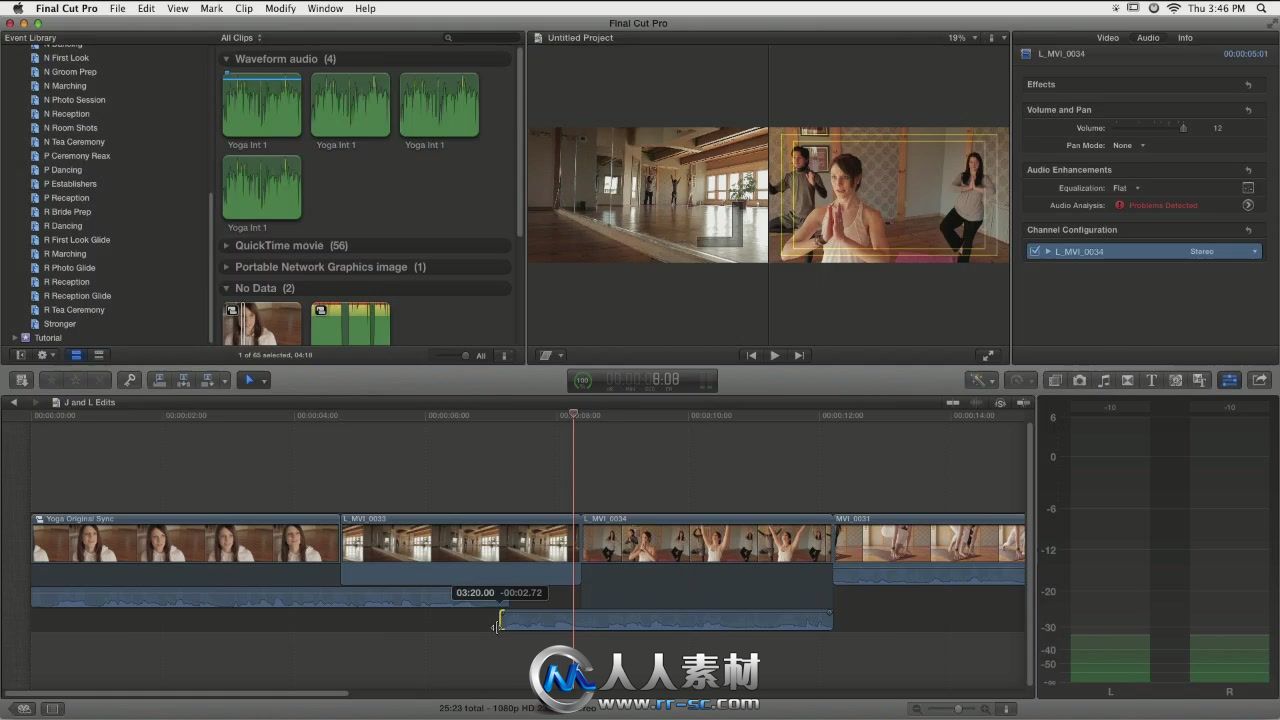 《FinalCut婚礼与企业宣传片制作视频教程》CreativeLive Final Cut Pro X