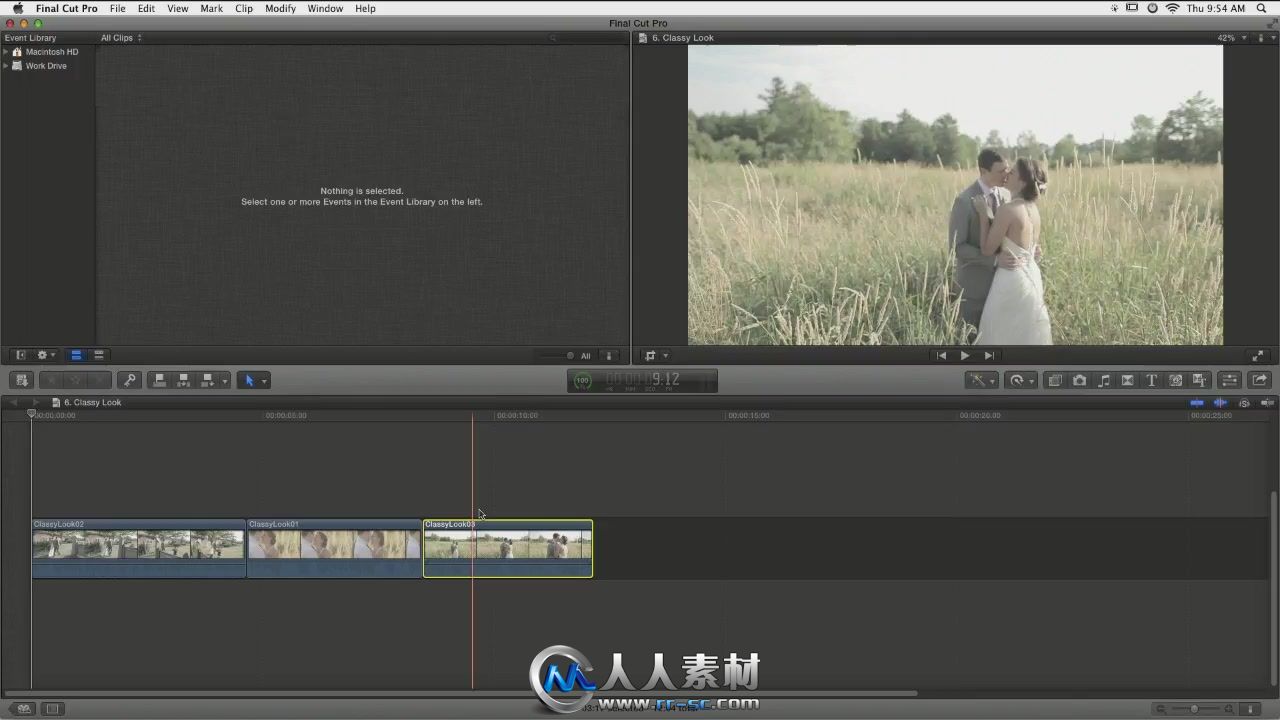 《FinalCut婚礼与企业宣传片制作视频教程》CreativeLive Final Cut Pro X