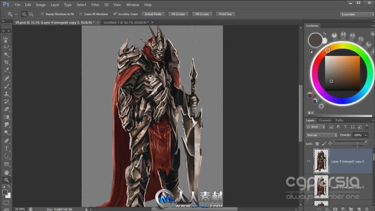 《PS创建玄幻概念人物设计视频教程》Digital-Tutors Creating Fantasy Character C...