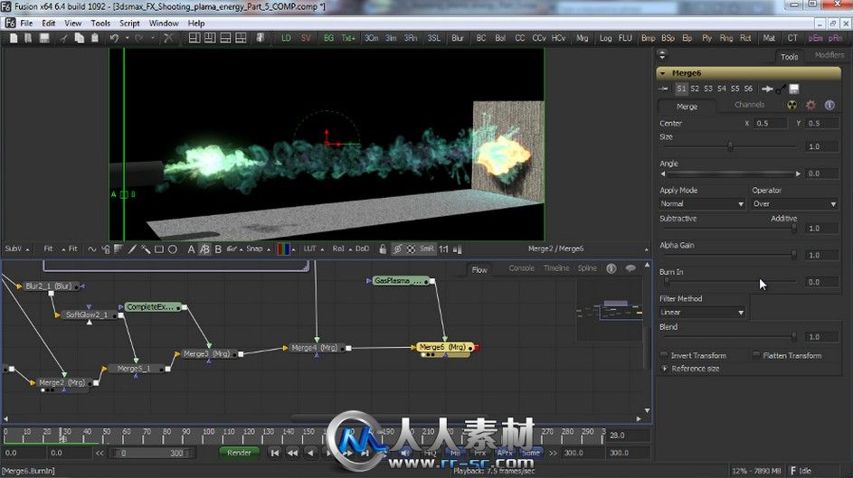 《3dsmax粒子能量炮视频教程》CG Cookie Exclusive Shooting Plasma Energy