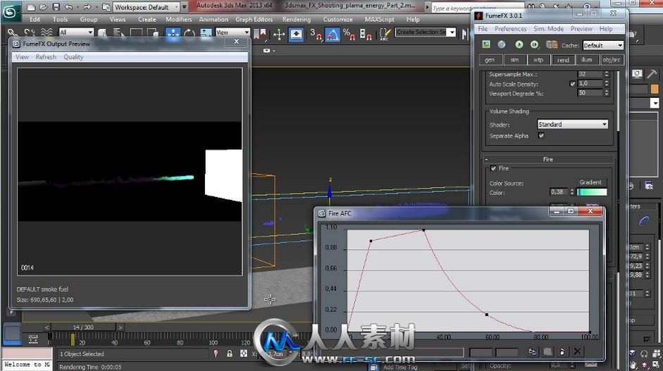 《3dsmax粒子能量炮视频教程》CG Cookie Exclusive Shooting Plasma Energy