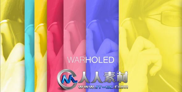 《色彩装饰元素AE模板》Videohive Warholed 165600