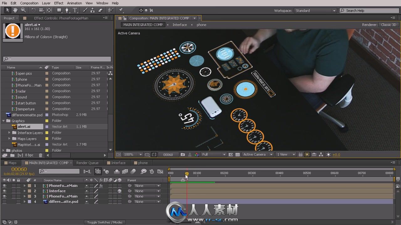 《AE科幻控制屏幕制作视频教程》Digital-Tutors Animating and Compositing Futuri...