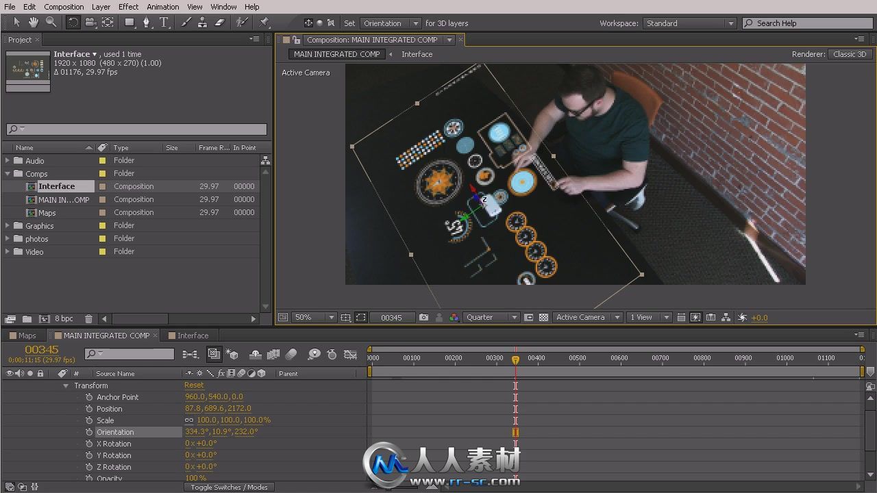 《AE科幻控制屏幕制作视频教程》Digital-Tutors Animating and Compositing Futuri...