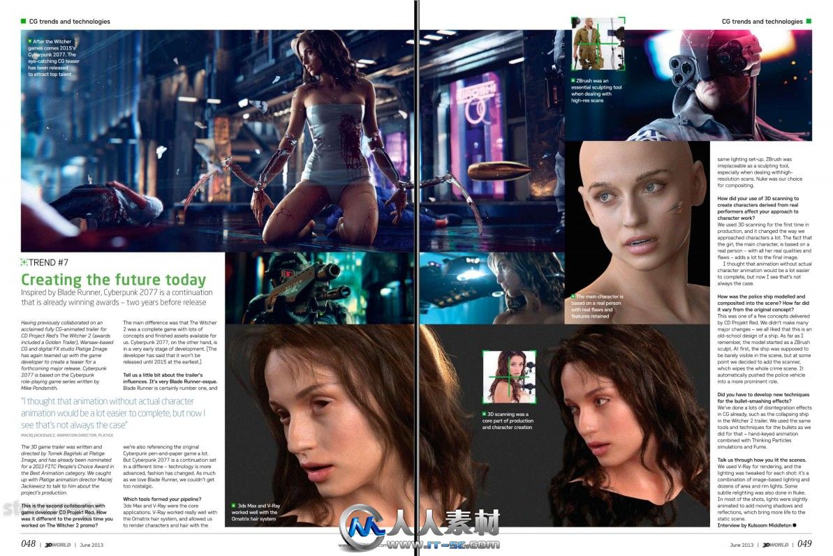 《3D世界艺术杂志2013年6月刊》3D World June 2013