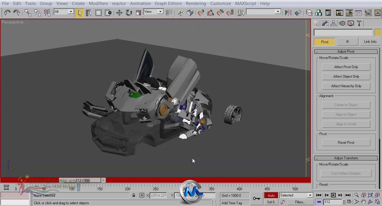 3dsmax变型金刚大黄蜂建模与动画视频教程