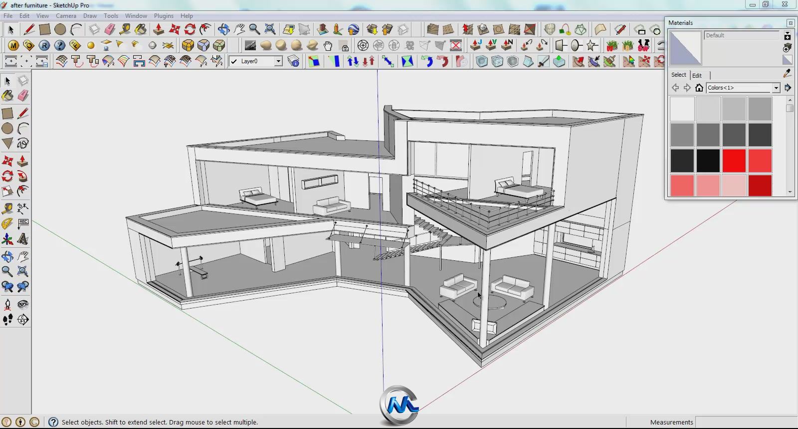 Sketchup三维建筑设计视频教程