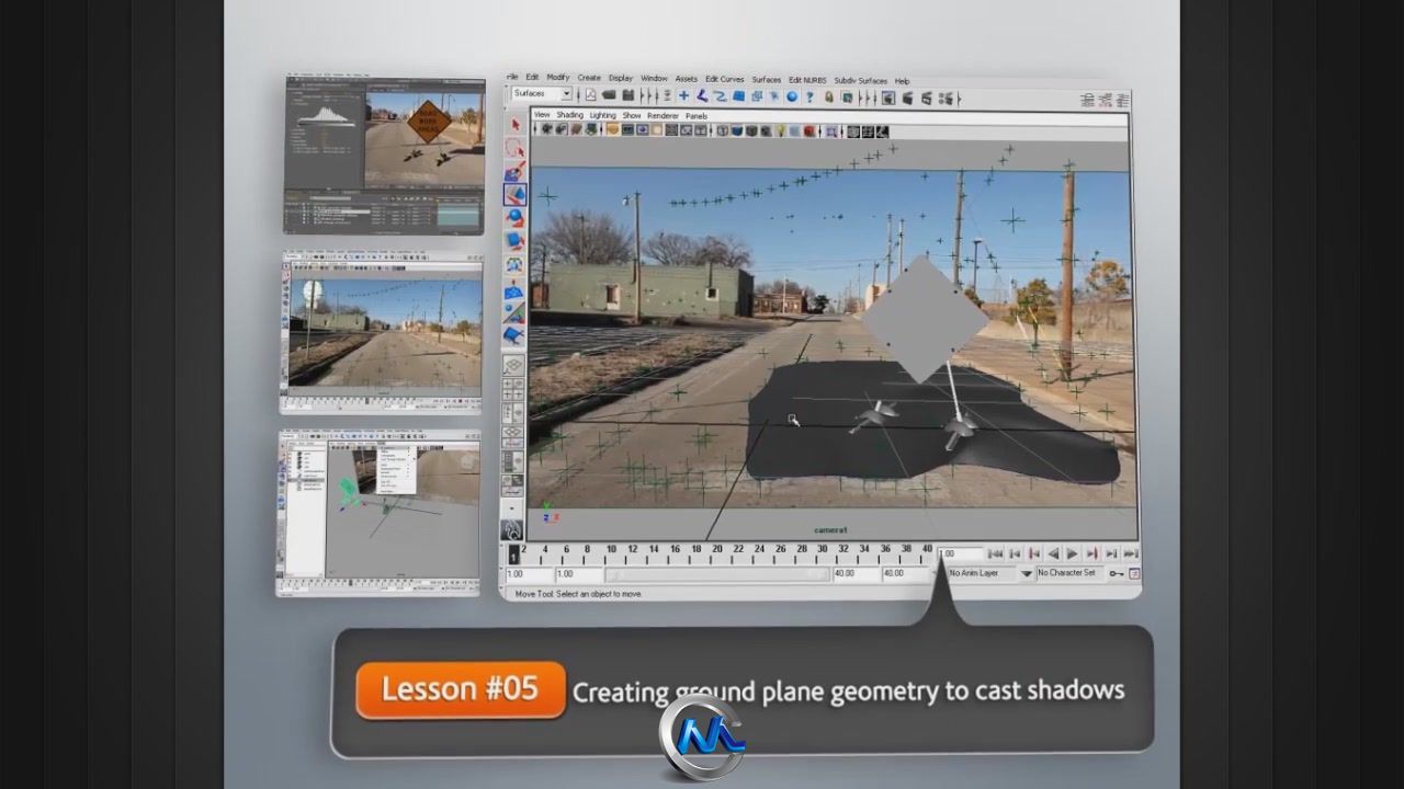 AE与Maya三维合成视频教程 Digital-Tutors Compositing 3D into Video in Maya and...