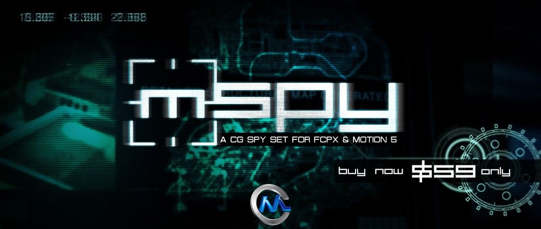 神秘特效FCPX插件 motionVFX mSPY a CG Spy set for FCPX and Motion 5