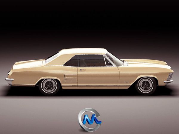 别克Riviera1963轿车3D模型 Turbosquid Buick Riviera 1963