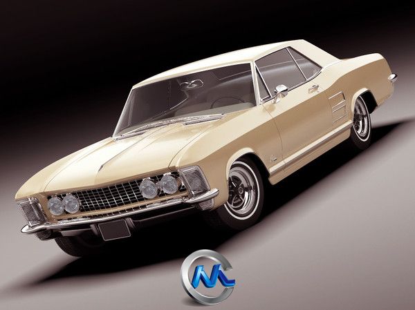 别克Riviera1963轿车3D模型 Turbosquid Buick Riviera 1963