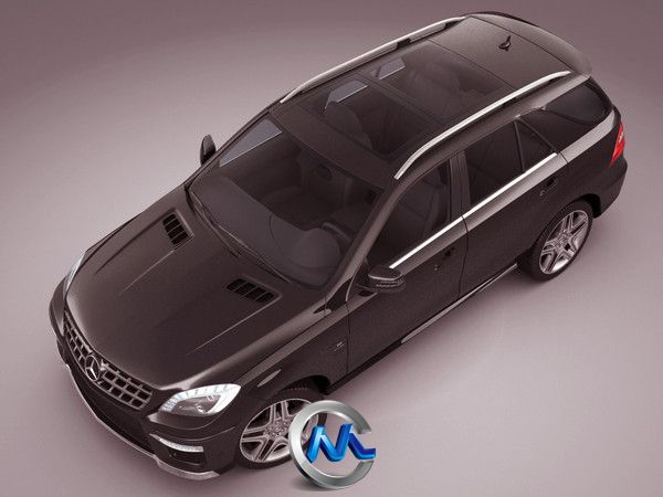 奔驰ML63AMG汽车3D模型 Turbosquid Mercedes ML63 AMG