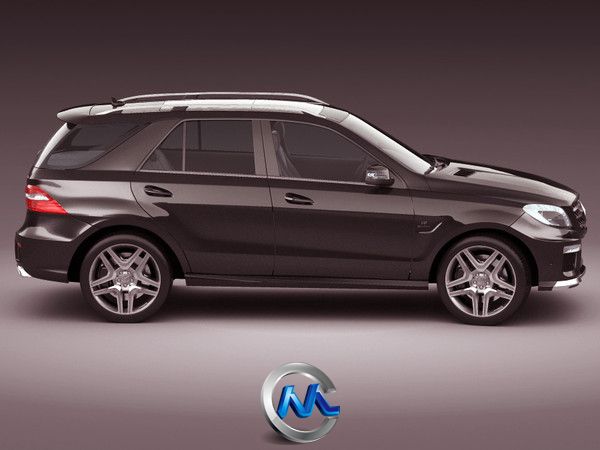 奔驰ML63AMG汽车3D模型 Turbosquid Mercedes ML63 AMG