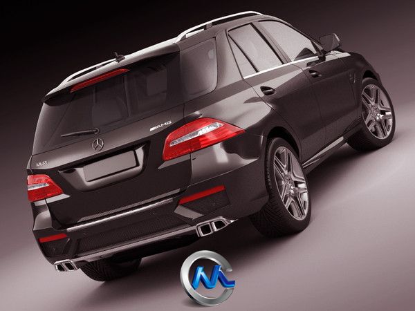 奔驰ML63AMG汽车3D模型 Turbosquid Mercedes ML63 AMG