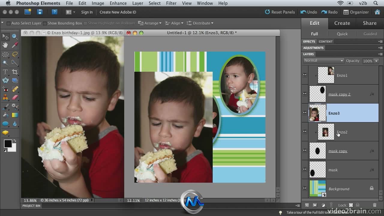 Photoshop Elements 9图像特效合成视频教程 video2brain Combining Images with Ph...