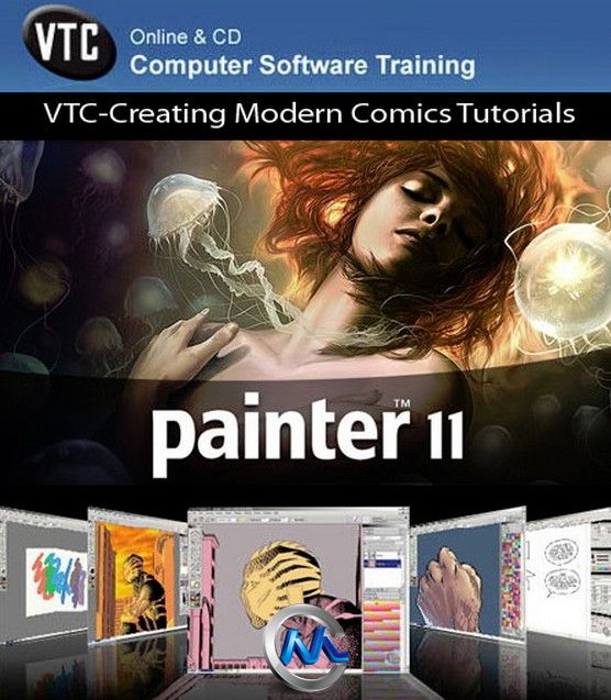 Corel Painter现代数字漫画技术视频教程 VTC.com Creating Modern Comics Course