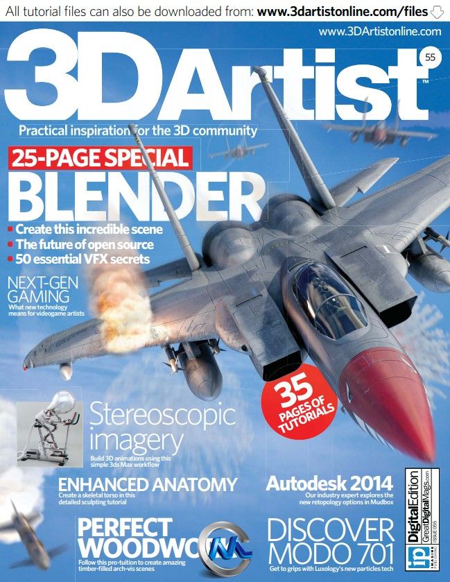 3D艺术家书籍杂志第55期 3D Artist Issue 55 2013