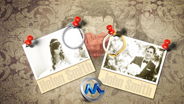 老式婚礼AE模板 VideoHive Wedding Photo Album 4054869 Project for After Effects