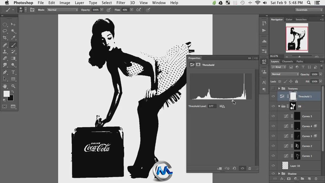 Photoshop复古美女可乐广告视频教程 Phlearn Pro Pinup Cola