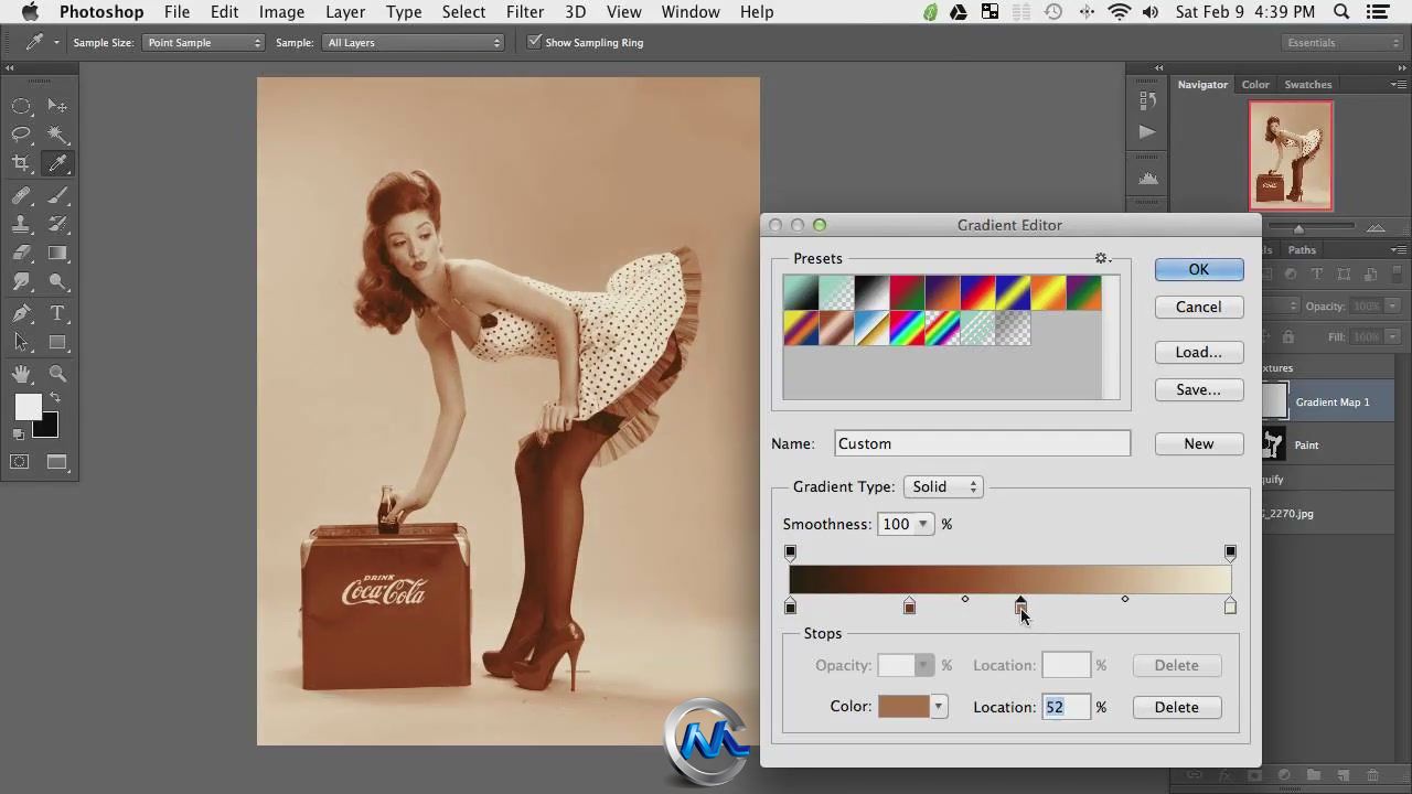 Photoshop复古美女可乐广告视频教程 Phlearn Pro Pinup Cola