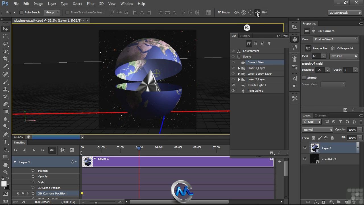 Photoshop三维建模训练视频教程 InfiniteSkills Learning 3D Modeling in Photosho...