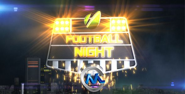 体育球赛开场片头AE模板 VideoHive Football Night Opener 864604 After Effects P...