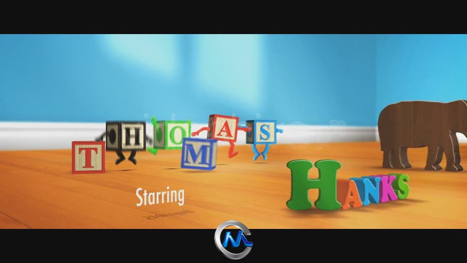 字母方块小人AE模板 VideoHive Alphabet Blocks Opening Credits 3997034 Project ...