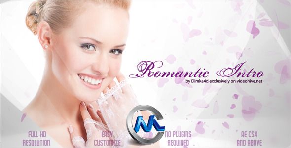 浪漫新娘AE模板 VideoHive Romantic Intro 2372826 Project for After Effects