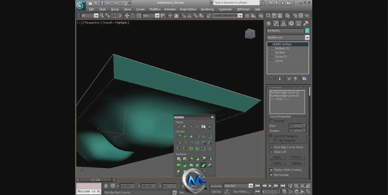 3dsMax中NURBS曲面建模技术视频教程 Digital-Tutors Modeling Hard Surfaces with ...