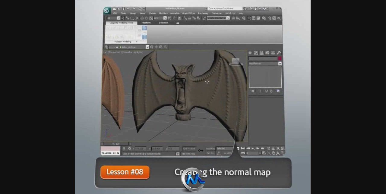 3dsMax修改拓扑结构视频教程 Digital-Tutors Retopologizing Meshes in 3ds Max