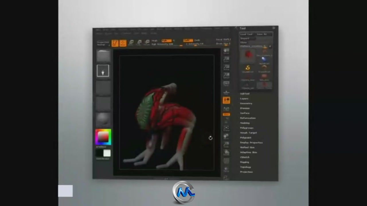 ZBrush中ZSketching使用技术视频教程 Digital-Tutors Getting Started with ZSketc...