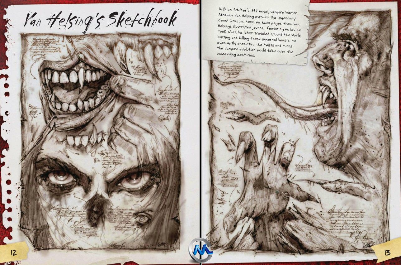 吸血鬼绘画技法书籍 How to Draw Vampires Discover the secrets to drawing paint...