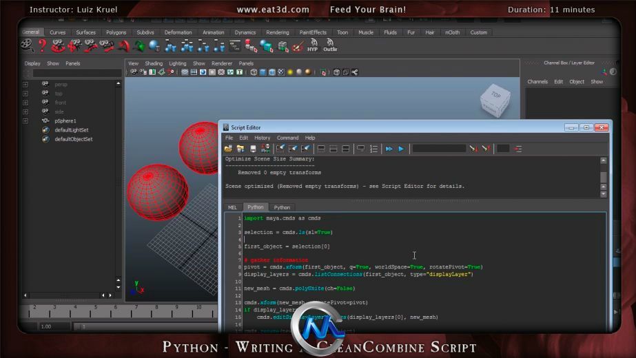 Maya脚本基础应用视频教程 Eat 3D Autodesk Maya Scripting An Introduction and A...